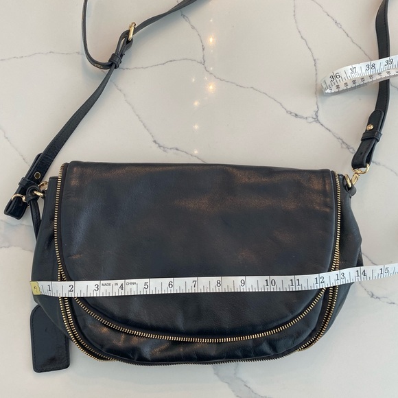 Badgley mischka cross body leather black satchel - Picture 11 of 16